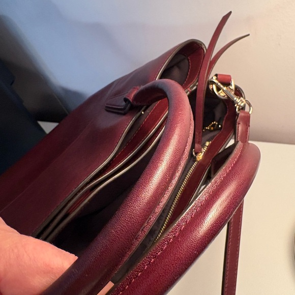 Coach Burgundy Satchel - Picture 10 of 11